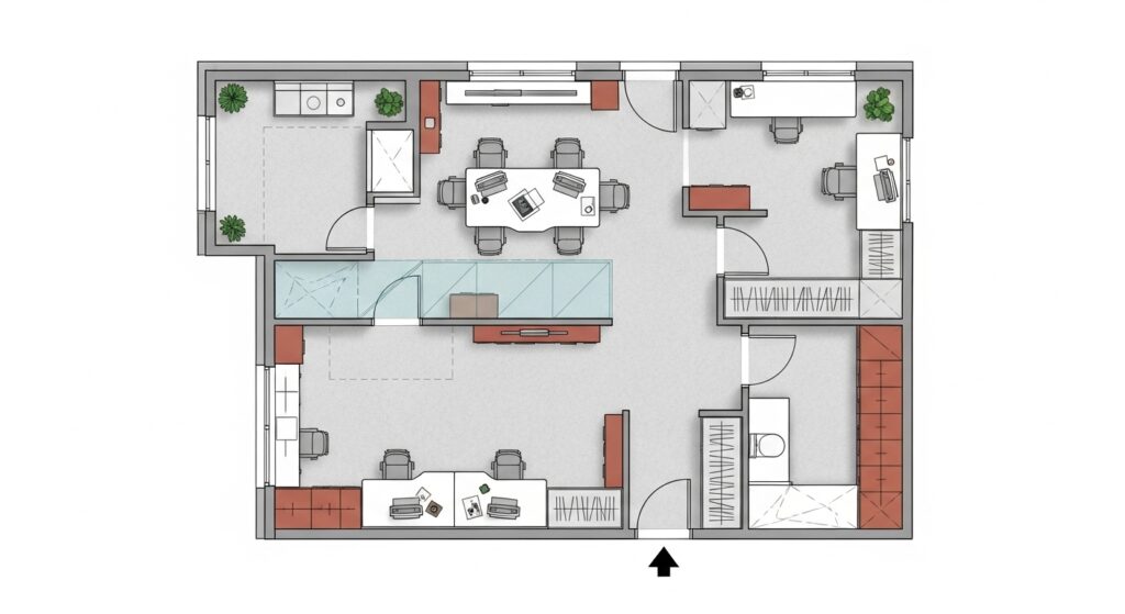 10~20평 소형 사무실 인테리어, 공간 낭비 없이 꾸미는 현실 배치법