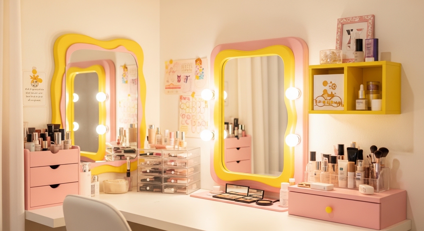 내 취향 100%! 나만의 개성 넘치는 화장대 인테리어 DIY 아이디어